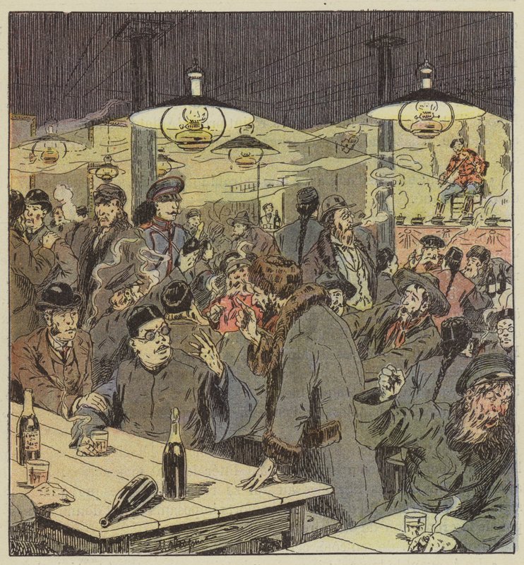 A café-concert in Mukden by L. Malespine
