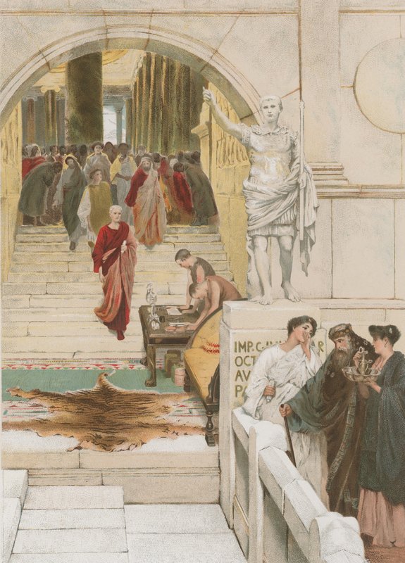 Waiting an Audience with Agrippa by Lawrence Alma Tadema