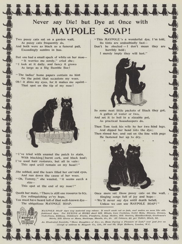 Advertisement, Maypole Soap by Louis Wain
