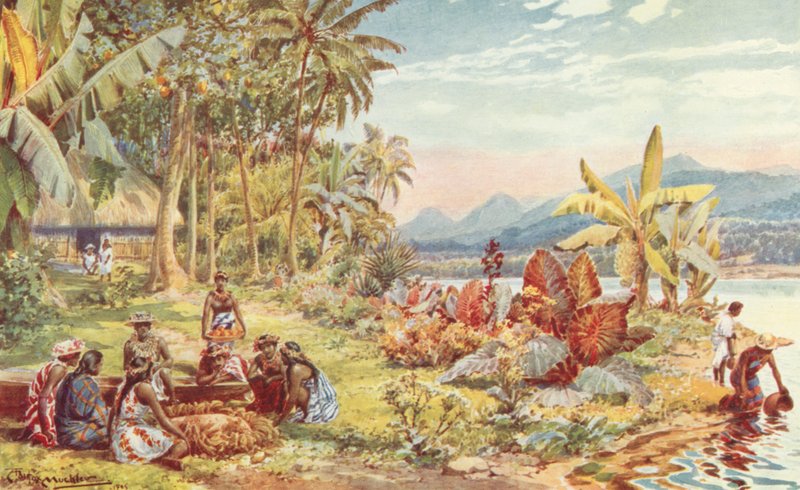Scene in Tahiti by Louis Fairfax Muckley