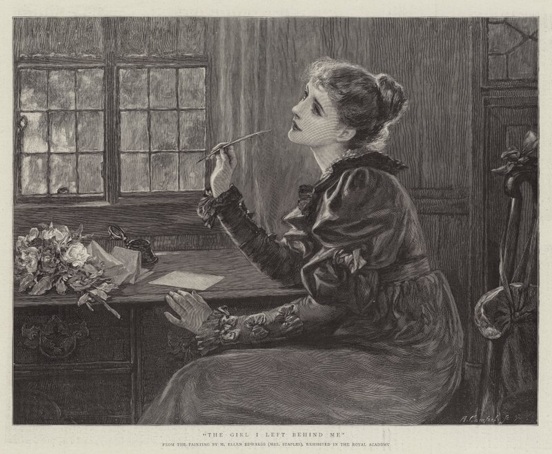 The Girl I Left Behind Me by Mary Ellen Edwards