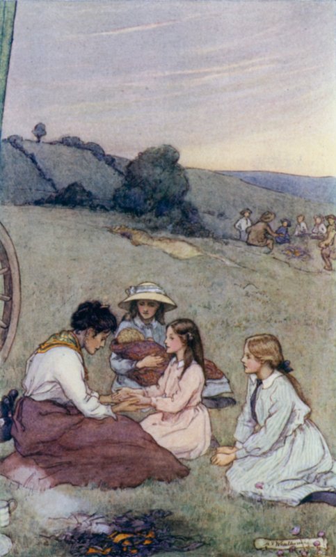 Scene from The Slowcoach, by Edward Verrall Lucas by Mary V. Wheelhouse