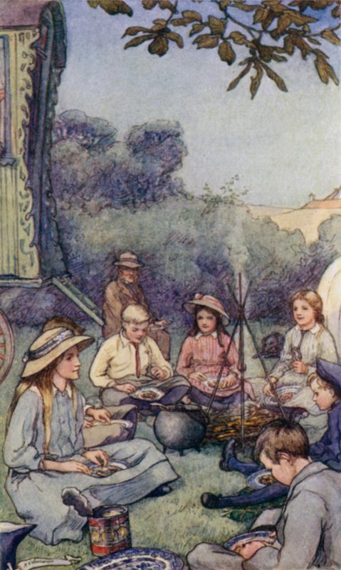 Scene from The Slowcoach by Edward Verrall Lucas by Mary V. Wheelhouse