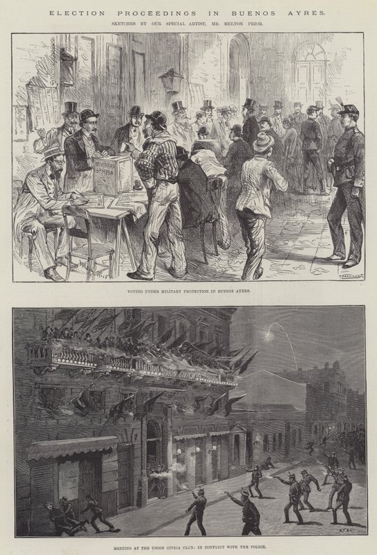 Election Proceedings in Buenos Ayres by Melton Prior