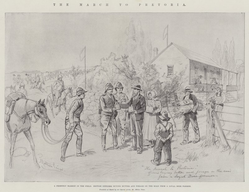 The March to Pretoria by Melton Prior