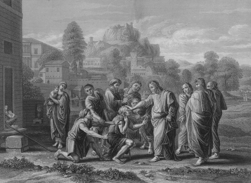 The Blind Receiving Their Sight by Nicolas Poussin