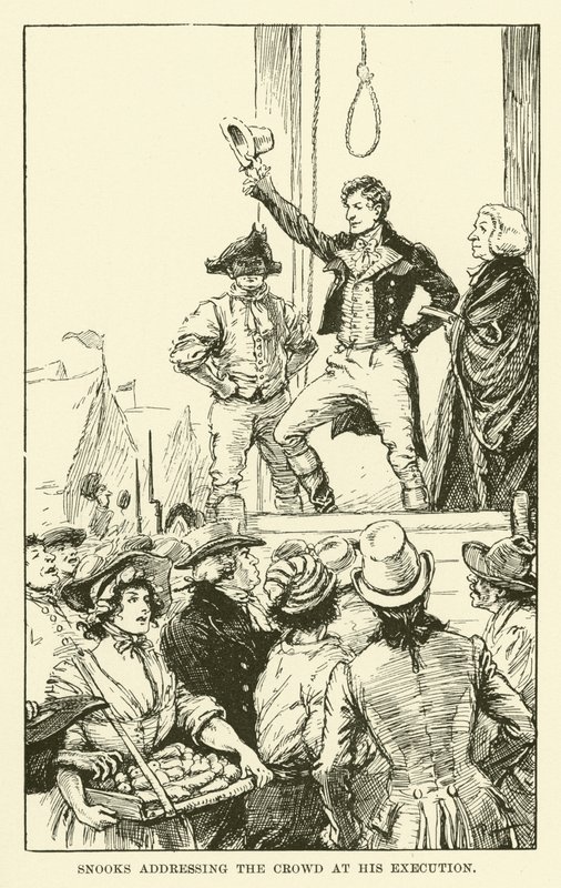 Snooks Addressing the Crowd at His Execution by Paul Hardy