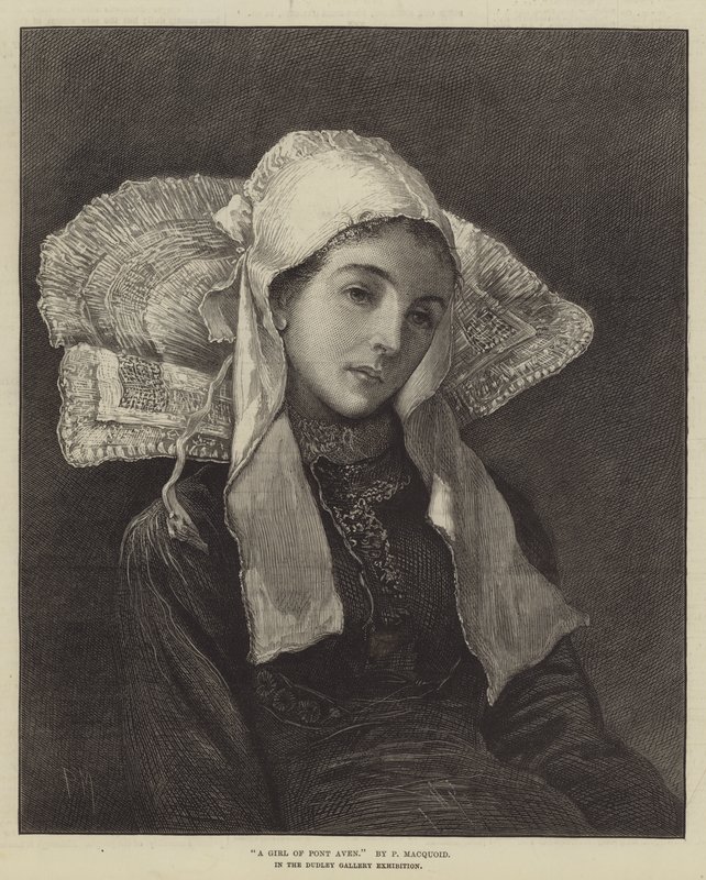 A Girl of Pont Aven by Percy Macquoid