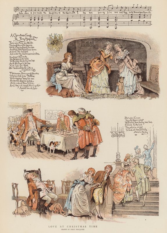 Love at Christmas Time by Percy Macquoid