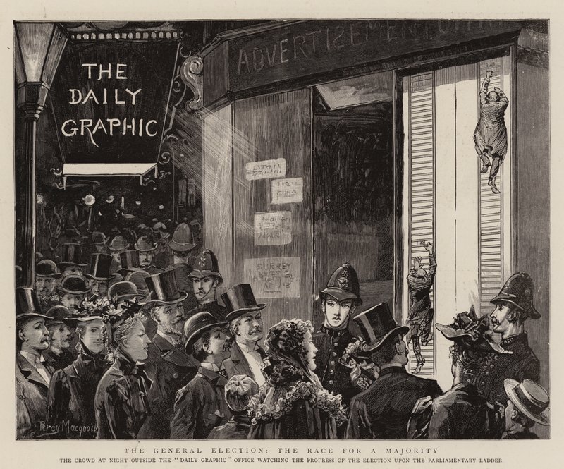The General Election, the Race for a Majority by Percy Macquoid