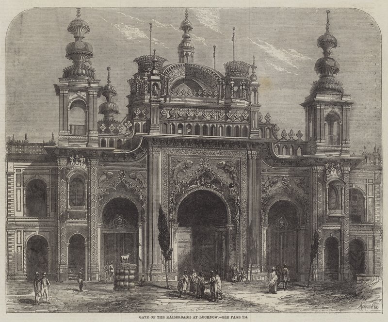 Gate of the Kaiserbagh at Lucknow by Percy Macquoid