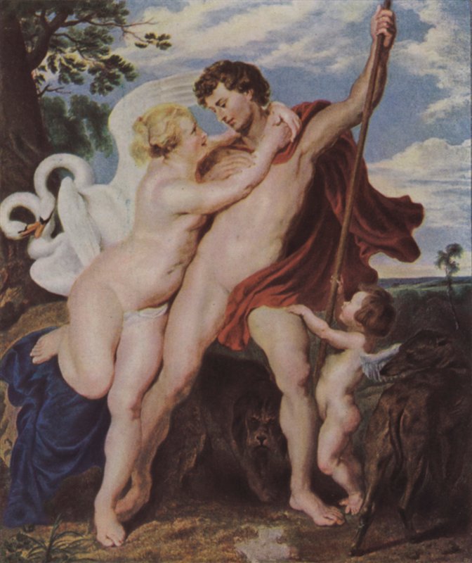 Venus and Adonis by Peter Paul Rubens
