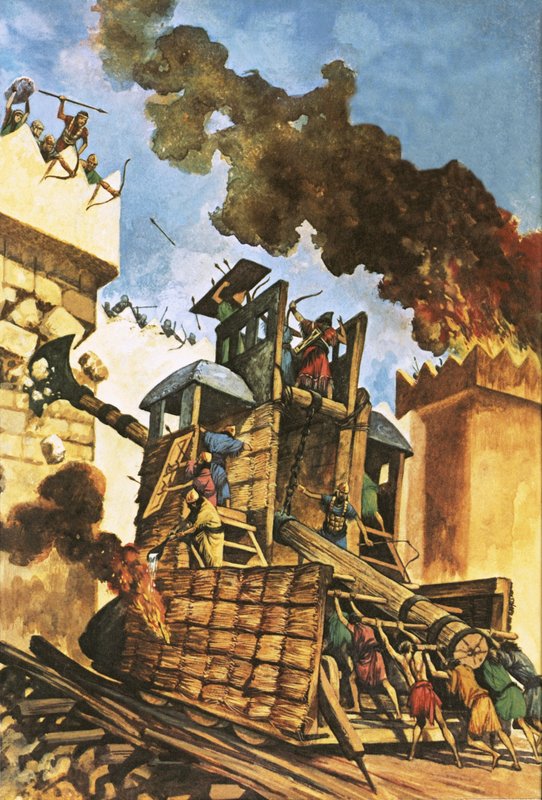 Assyrians Attacking the Walls of Babylon by Peter Jackson