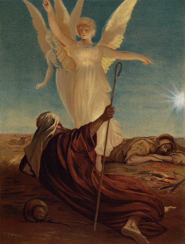 Angels Appearing to the Shepherds of Bethlehem by Philip Richard after Morris