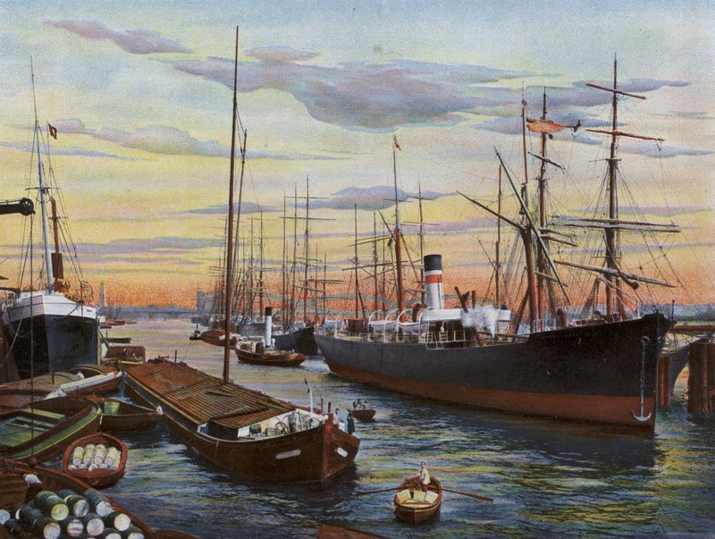 Hamburg: Harbor View by Photographer German