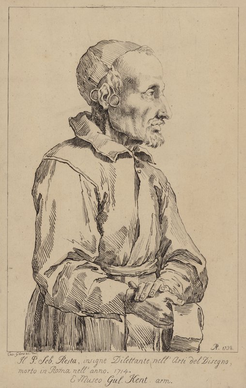 Sebastiano Resta, Italian Collector of Drawings by Pier Leone Ghezzi