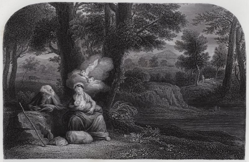 The Repose by the Way by Pier Francesco Mola