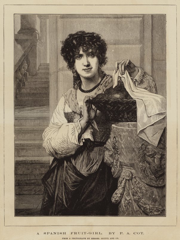 A Spanish Fruit-Girl by Pierre Auguste Cot
