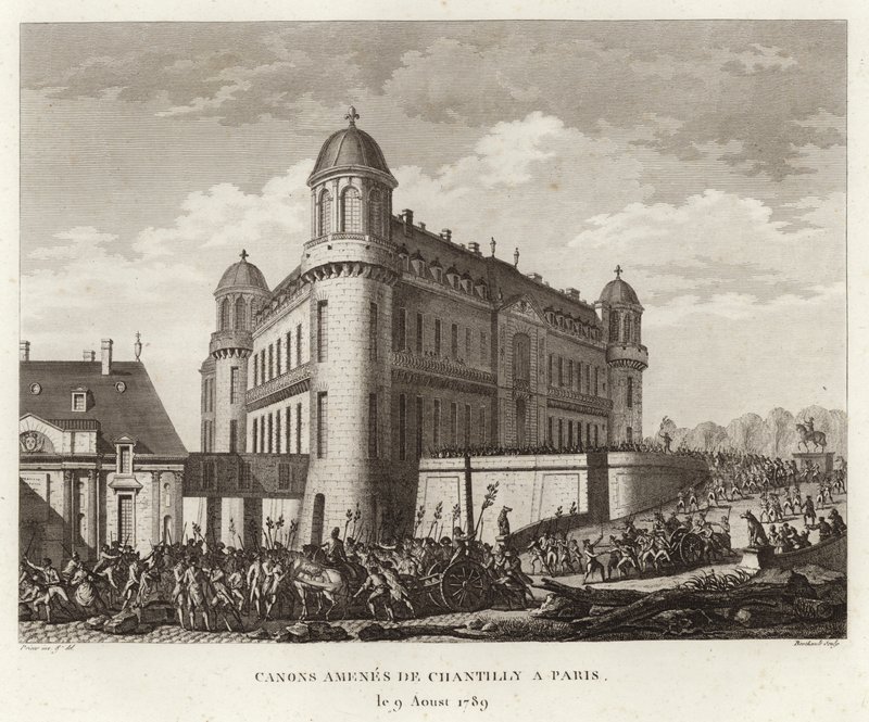 Guns brought from Chantilly by Prieur