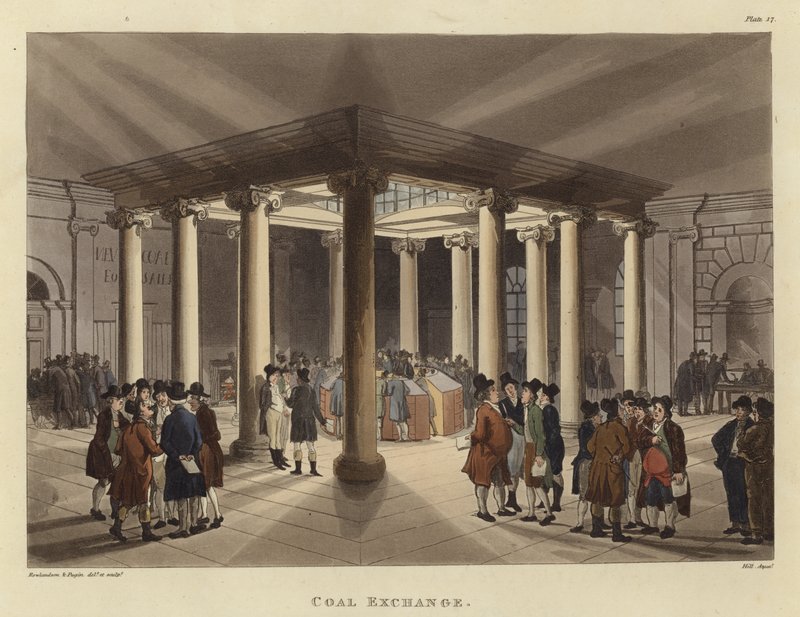 Coal Exchange by Pugin and Rowlandson