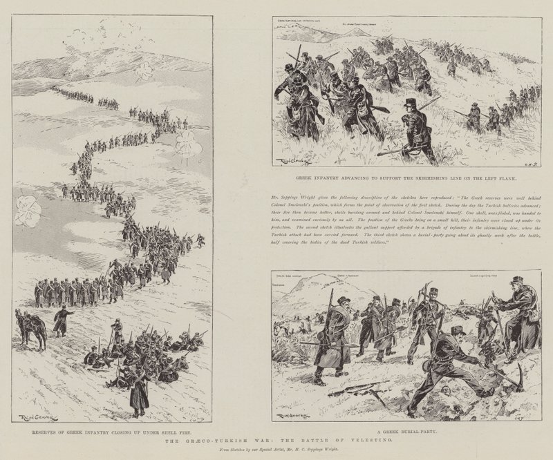 The Graeco-Turkish War, the Battle of Velestino by Ralph Cleaver