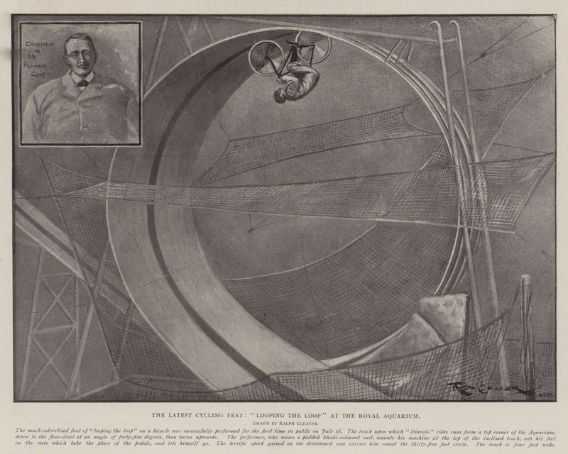 The Latest Cycling Feat, Looping the Loop at the Royal Aquarium by Ralph Cleaver