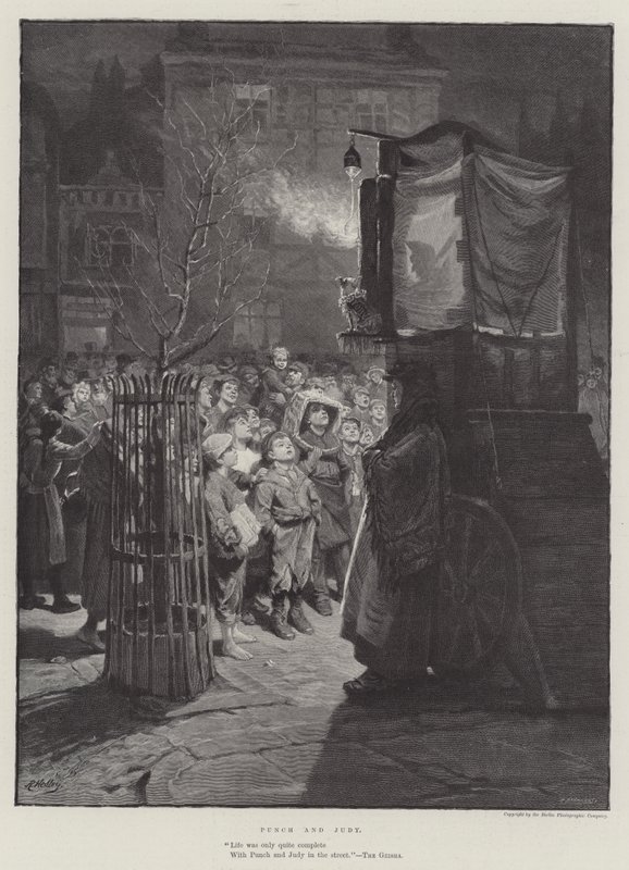 Punch and Judy by Ralph Hedley