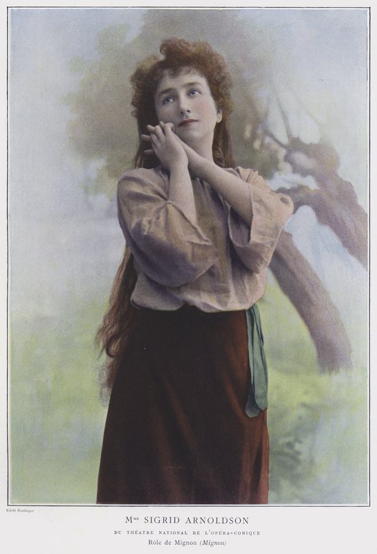 Sigrid Arnoldson in the Title Role in Mignon by Reutlinger Studio