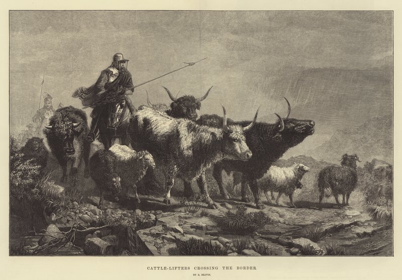 Cattle-Lifters Crossing the Border by Richard Beavis