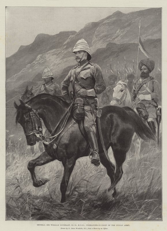 General Sir William Lockhart, KCB, KCSI, Commander-in-Chief of the Indian Army by Richard Caton Woodville junior