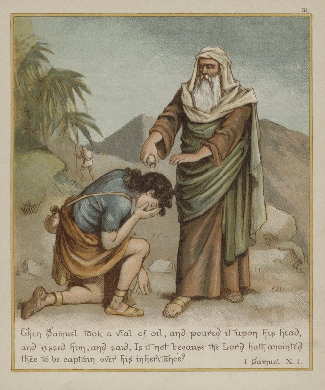 Samuel Anointing David by Richard Andre