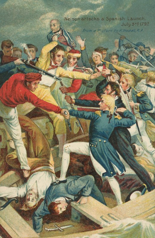Nelson Attacks a Spanish Launch by Richard after Westall