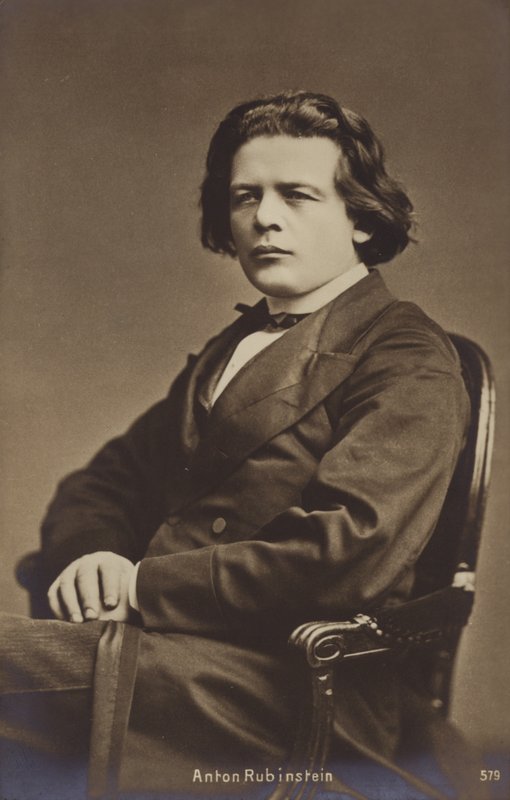 Portrait of Anton Rubinstein by Russian Photographer