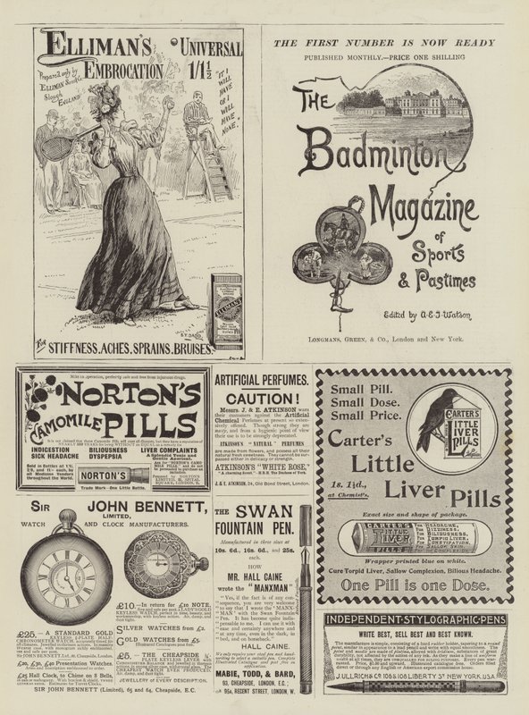 Page of Advertisements by S.T. Dadd