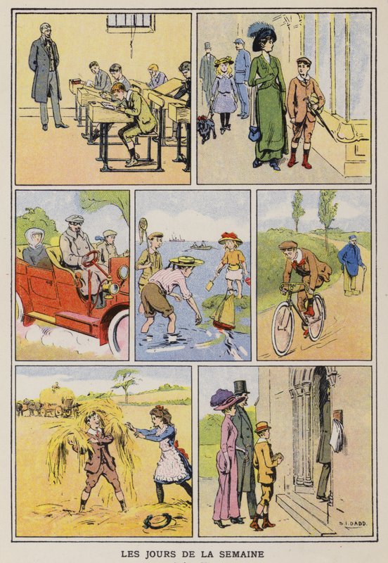 The Days of the Week by S.T. (after) Dadd