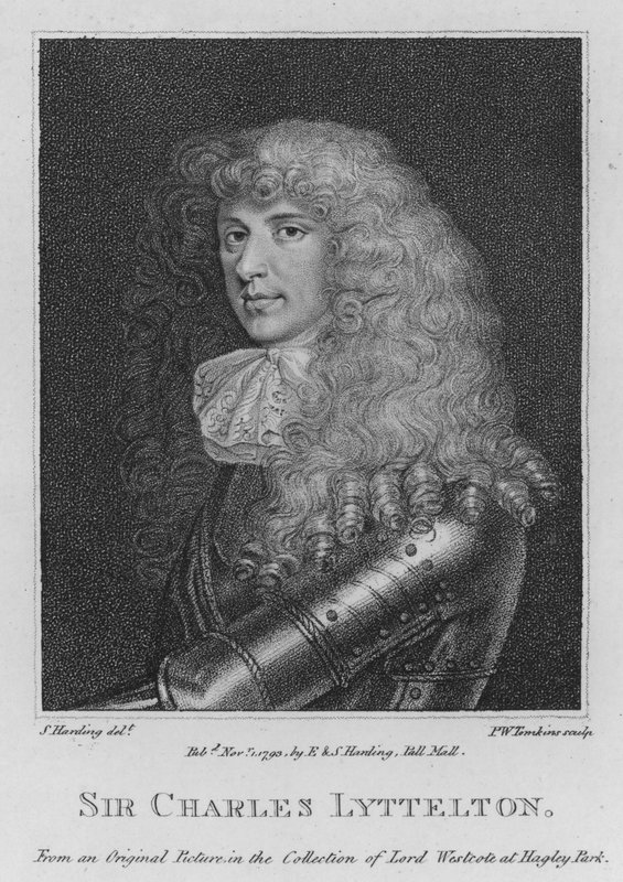 Sir Charles Lyttelton by S. (after) Harding