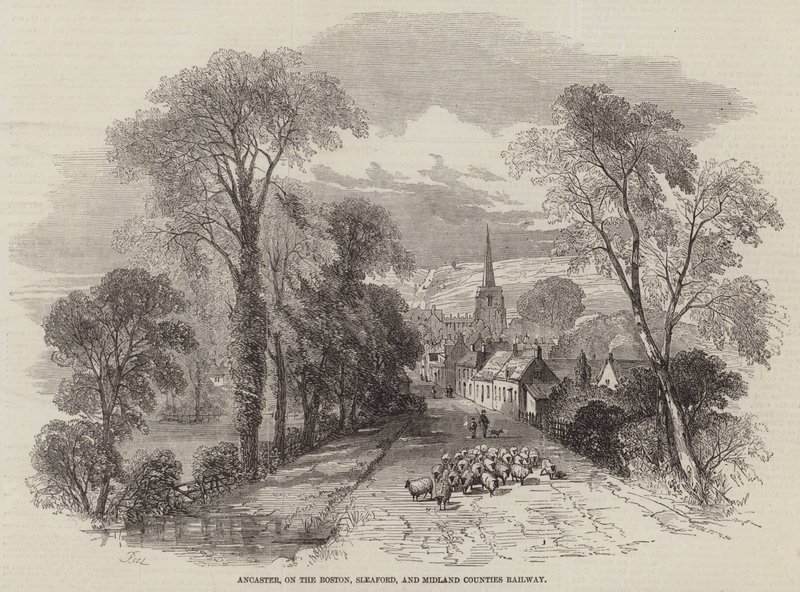 Ancaster, on the Boston, Sleaford, and Midland Counties Railway by Samuel Read