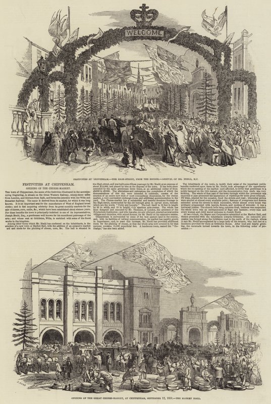 Festivities at Chippenham, Opening of the Cheese-Market by Samuel Read