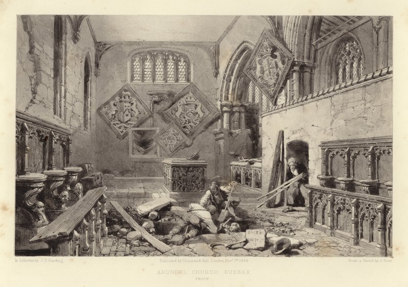 Arundel Church by Samuel Prout