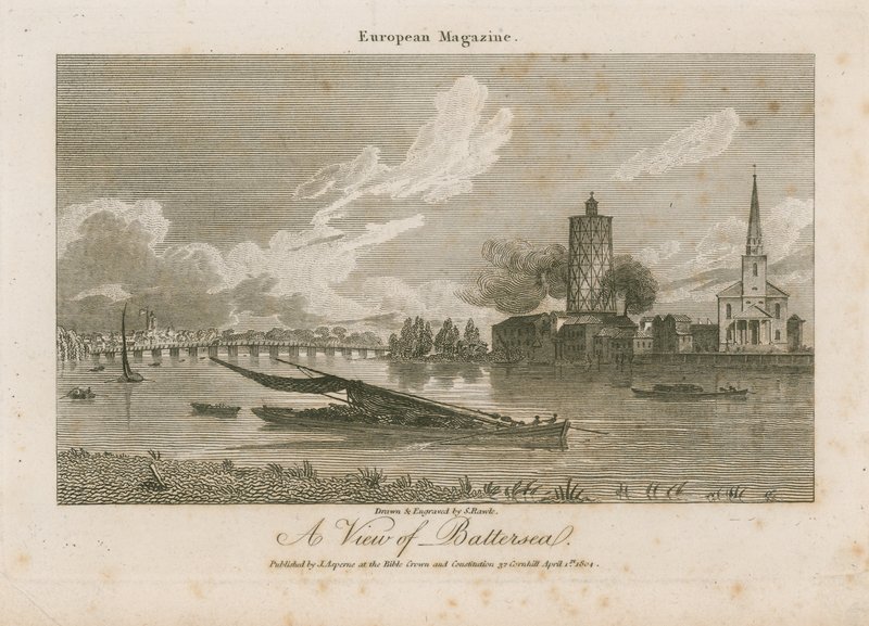 A View of Battersea by Samuel Rawle