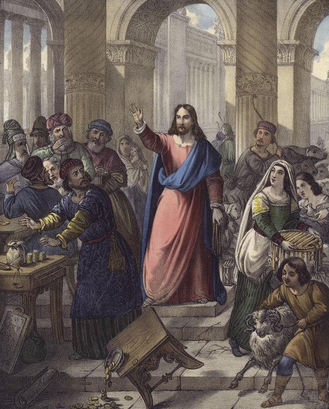 Christ cleanses the Temple by Siegfried Detler Bendixen