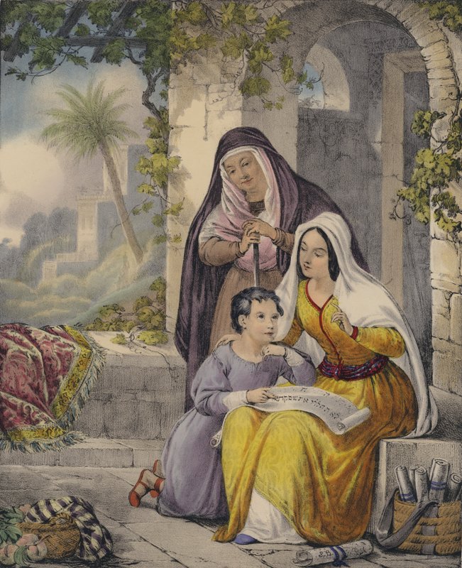 Timothy being taught the scriptures by Siegfried Detler Bendixen
