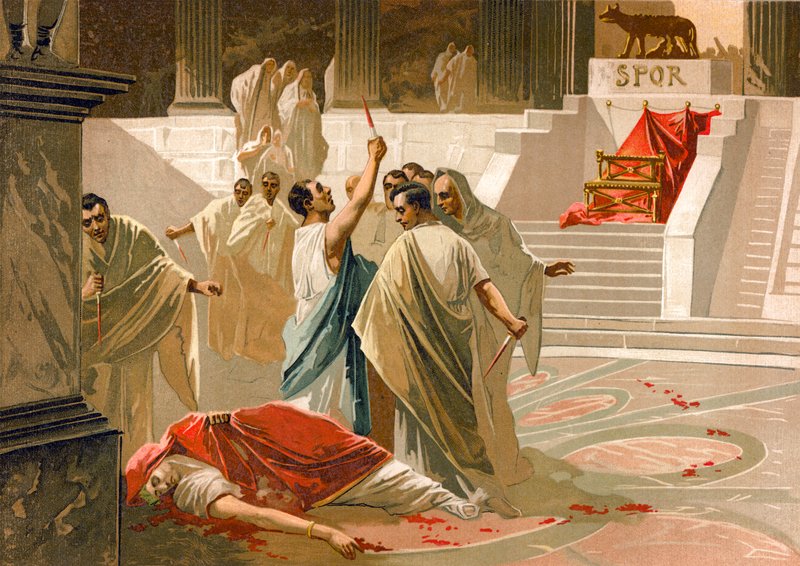 Assassination of Julius Caesar by Spanish School
