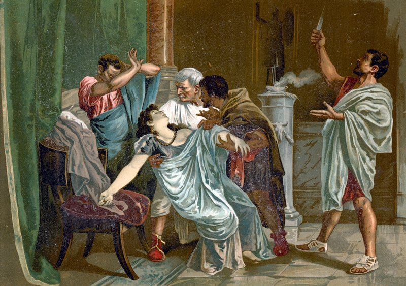 Death of Lucretia by Spanish School
