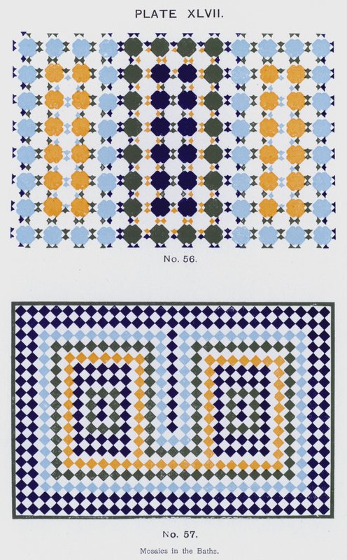 Mosaics in the Baths by Spanish School