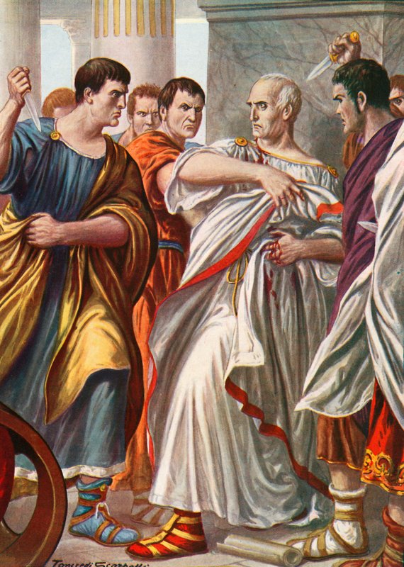 The Assassination of Julius Caesar by Tancredi Scarpelli
