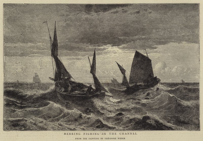 Herring Fishing in the Channel by Theodore Weber