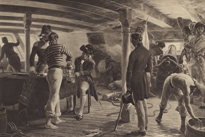 Nelson at the Battle of Copenhagen by Thomas after Davidson