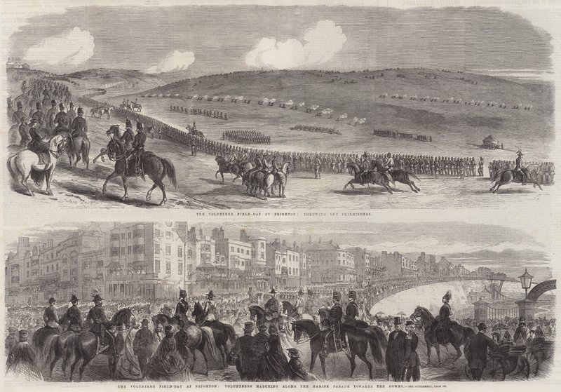 The Volunteer Field-Day at Brighton by Thomas Harrington Wilson