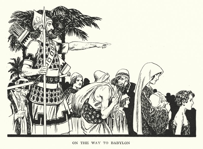 On the Way to Babylon by Thomas Heath Robinson